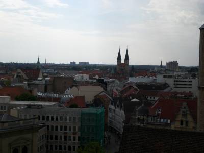Blick vom Rathausturm nach Westen