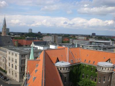 Blick vom Rathausturm nach Nordosten